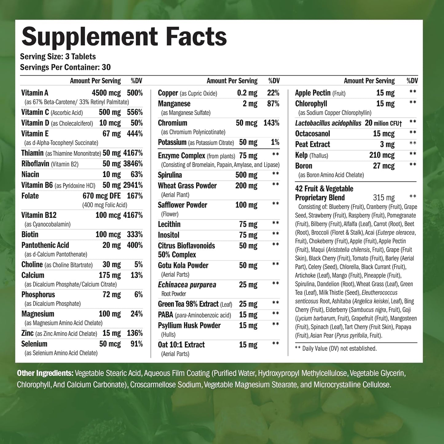 Vimerson Health Vegan Multivitamins with Glucosamine Chondroitin MSM for Joint Support, Women and Men