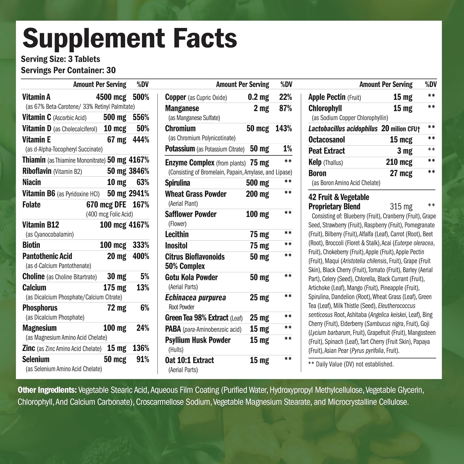Vimerson Health Vegan Multivitamins with Glucosamine Chondroitin MSM for Joint Support, Women and Men