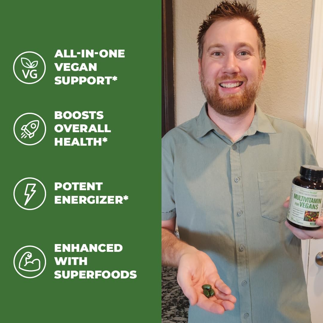 Vimerson Health Vegan Multivitamins with Glucosamine Chondroitin MSM for Joint Support, Women and Men