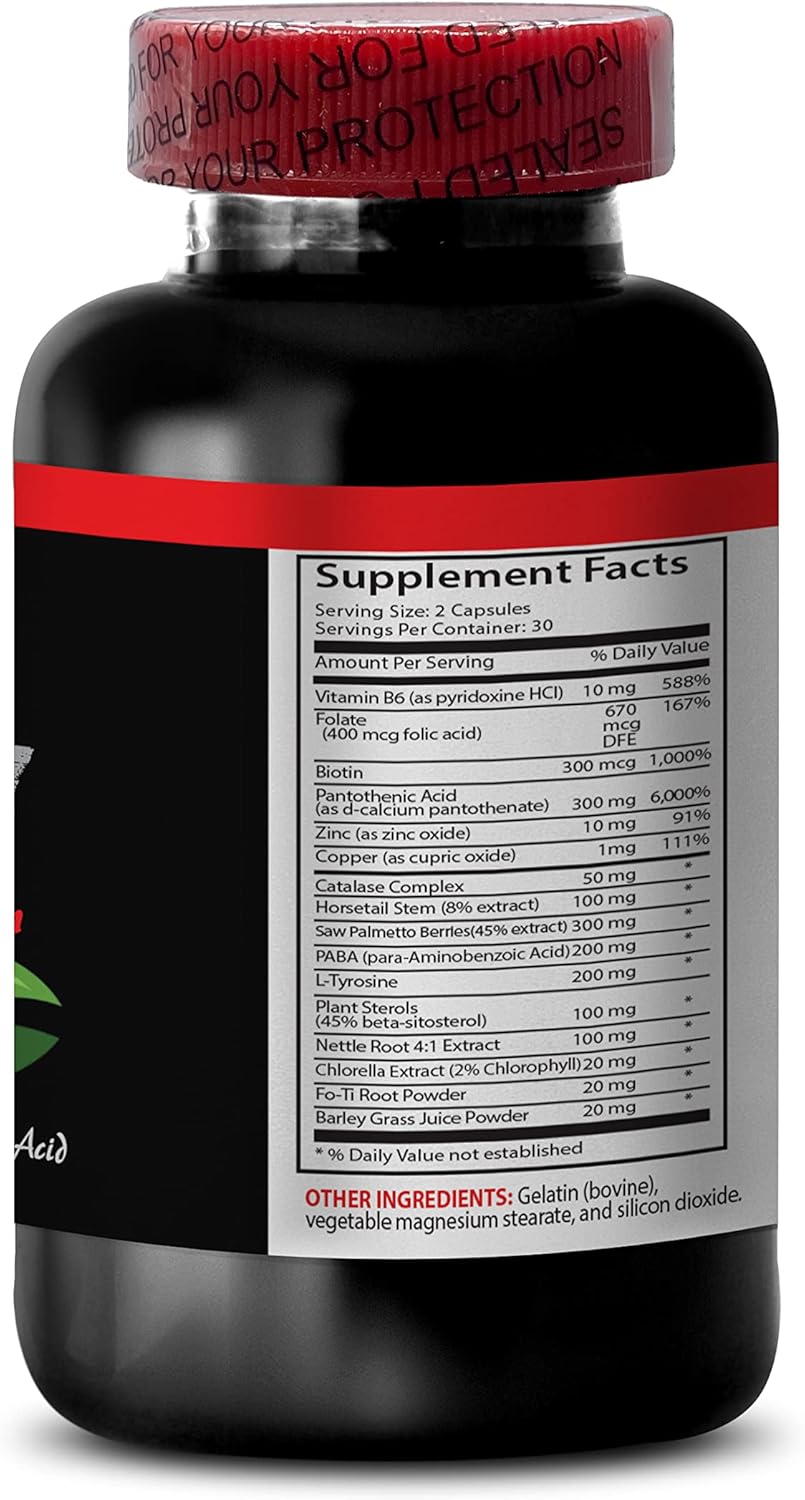 VIP VITAMINS Rejuvenation Beauty Gray Hair Solution Capsules with Biotin and Folic Acid for Women - Gray Hair Reversal Supplement