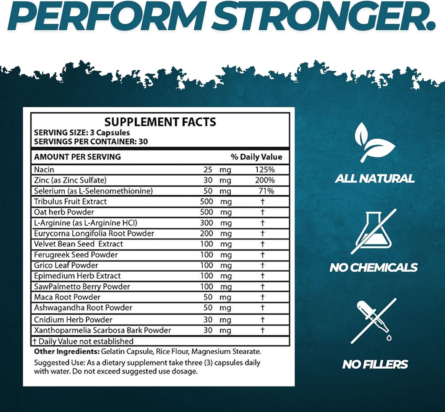 Virectin Loaded Dietary Supplement - 90 Capsules - Single Pack