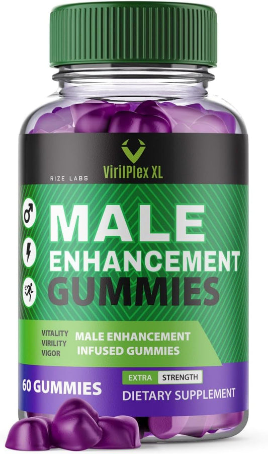 VirilPlex XL Male Performance Gummies - Premium Formula for Vitality & Well-Being - 60 Gomitas for Maximum Benefits