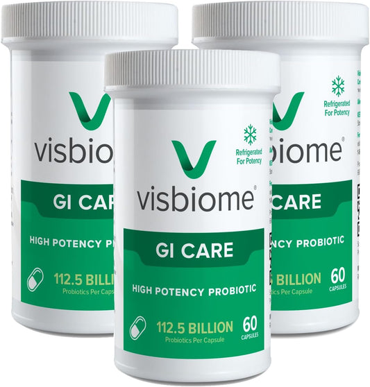 Visbiome® GI Care Probiotic Capsules - Original De Simone Formula, 112.5 Billion CFU, Made in USA - 180 Count
