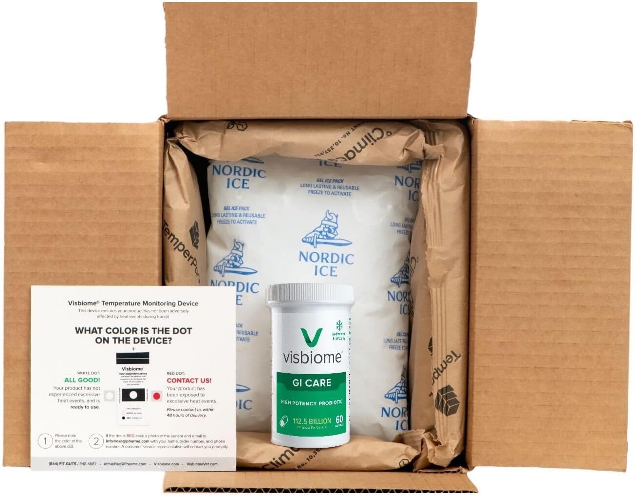 Visbiome® GI Care Probiotic Capsules - Original De Simone Formula, 112.5 Billion CFU, Made in USA - 180 Count