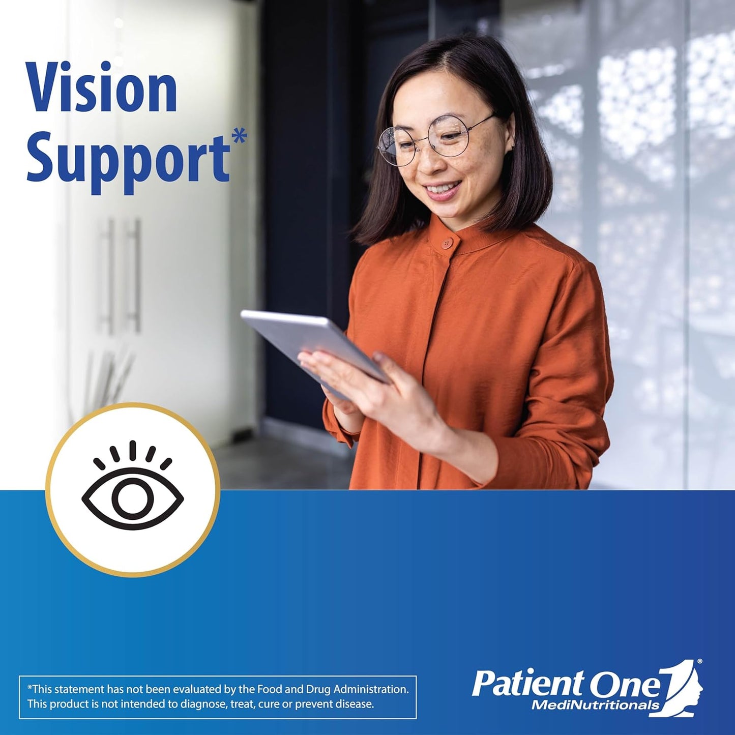 VisiOmega Eye Health Support Supplement with AREDS 2 Vitamins, Minerals, Antioxidants, and Omega 3 Fish Oil - 120 Capsules