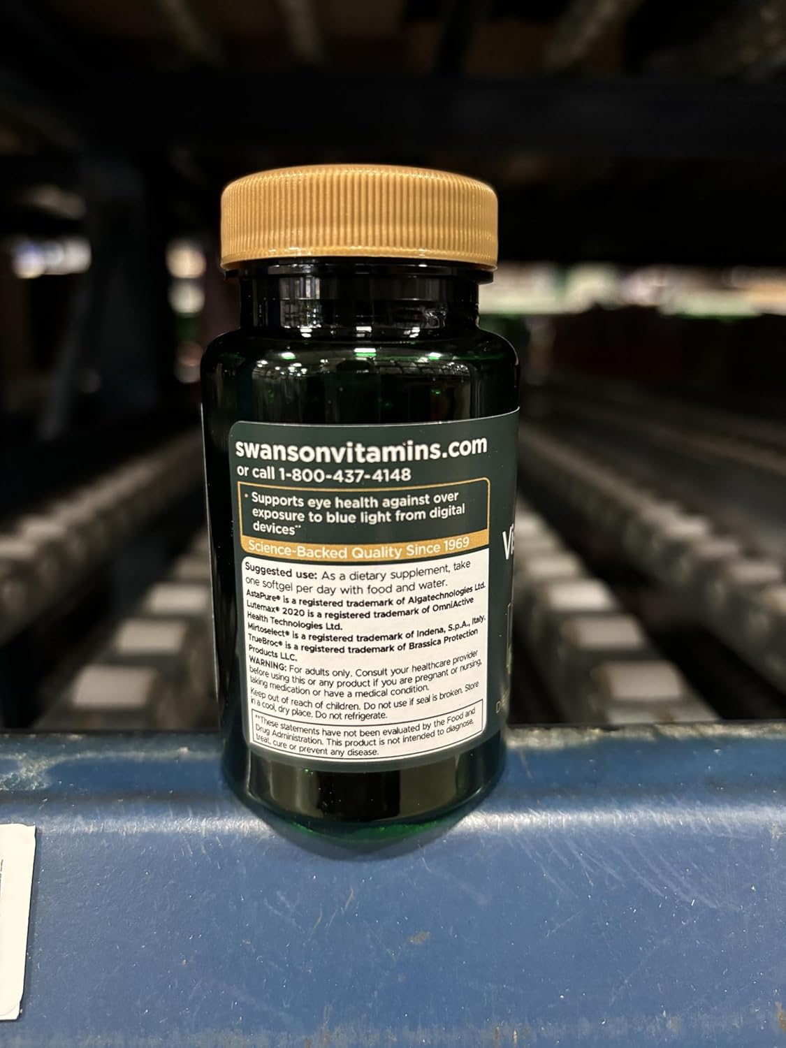 Vision Defense Antioxidant Supplement with Lutein, Zeaxanthin, Astaxanthin, Broccoli & Bilberry Extract - 60 Softgels