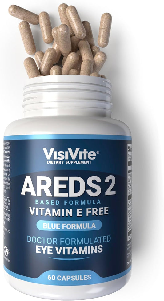 VisiVite AREDS 2 Eye Vitamins for Seniors with Lutein and Zeaxanthin - 60 Capsules