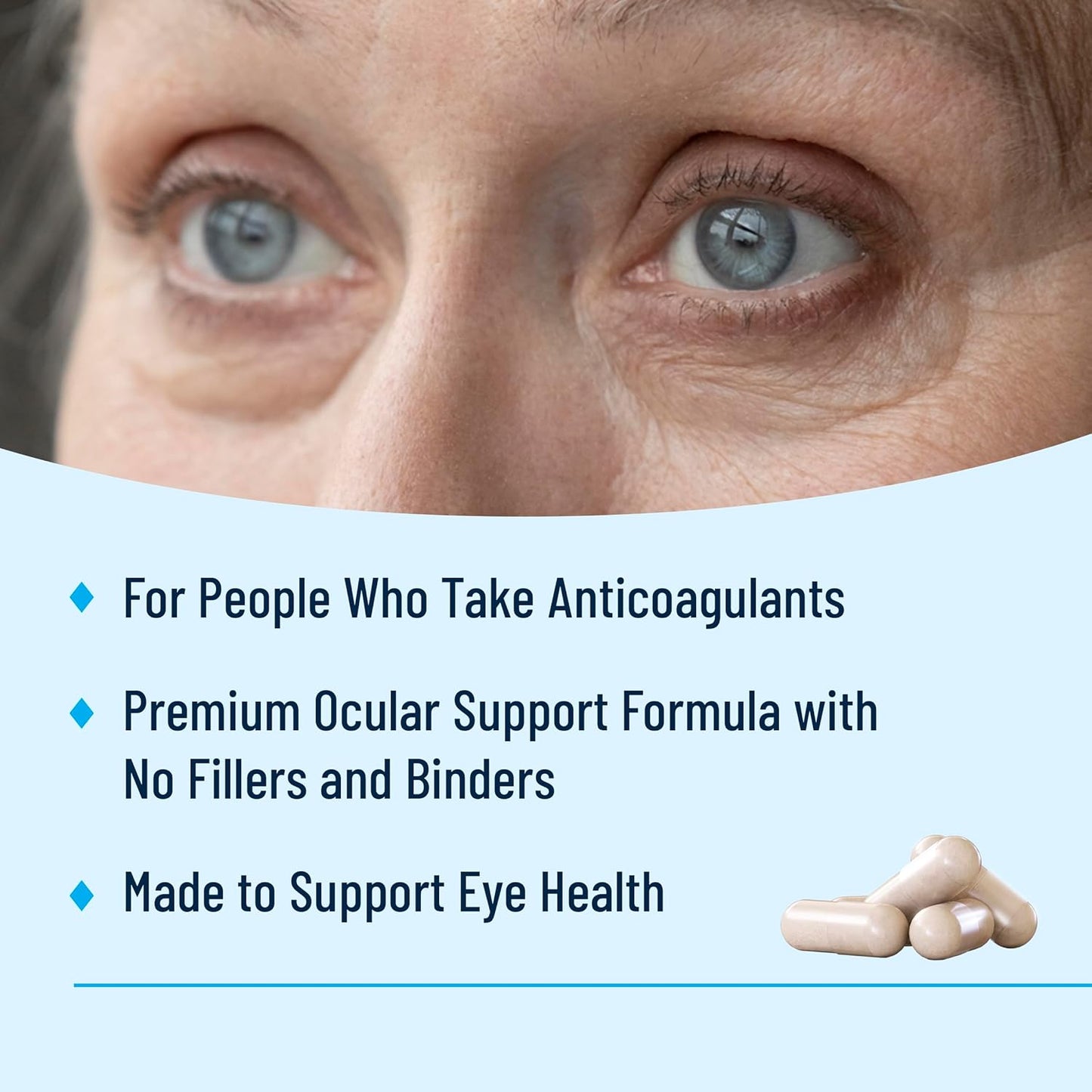 VisiVite AREDS 2 Eye Vitamins for Seniors with Lutein and Zeaxanthin - 60 Capsules