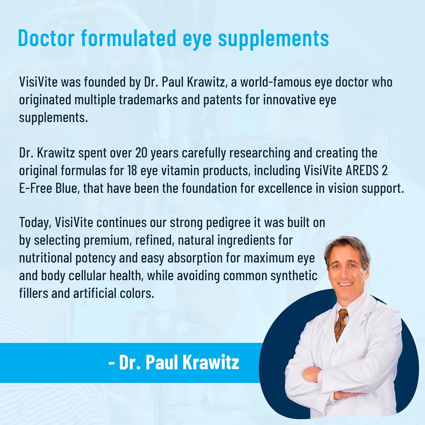 VisiVite AREDS 2 Eye Vitamins for Seniors with Lutein and Zeaxanthin - 60 Capsules