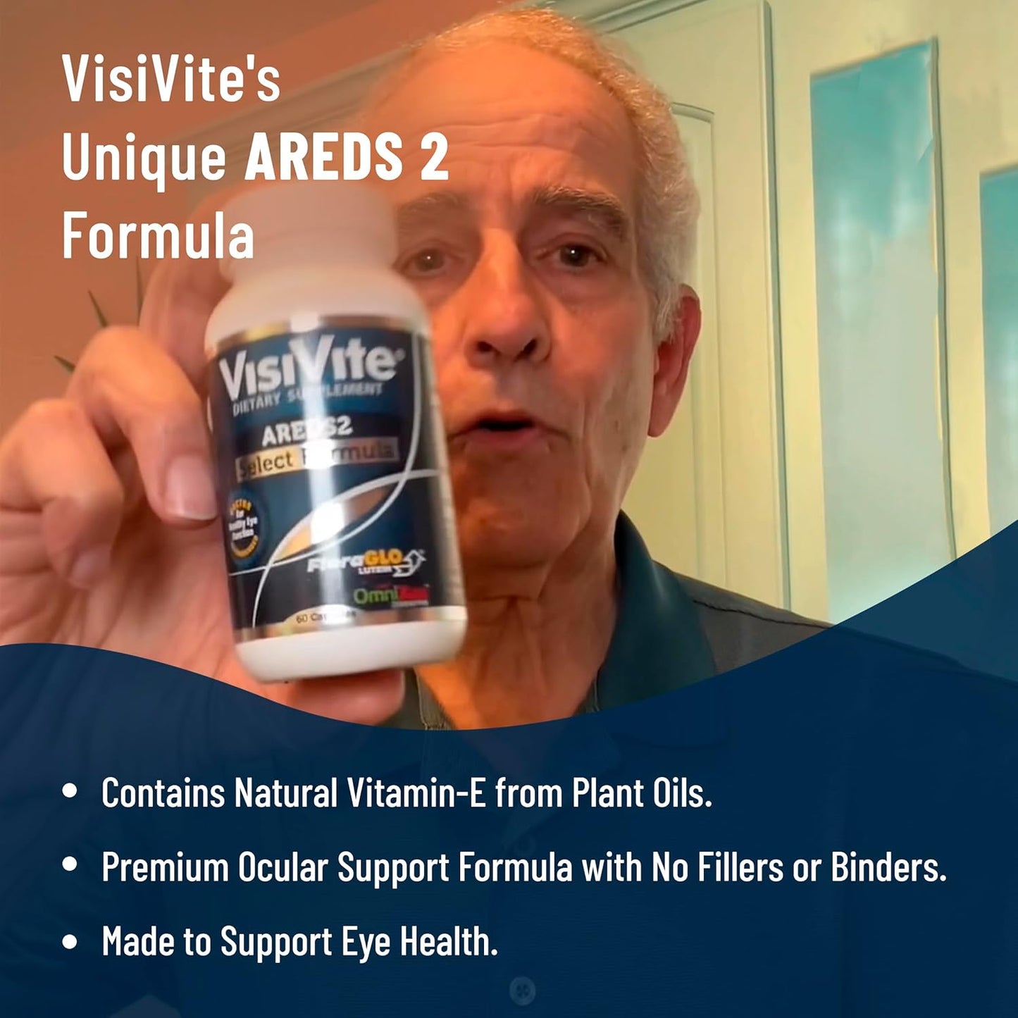 VisiVite AREDS 2 Select Eye Vitamins with Zeaxanthin and Lutein - Premium Macular Health Formula - Eye Supplements for Macular Support - 60 Capsules (Pack of 3)