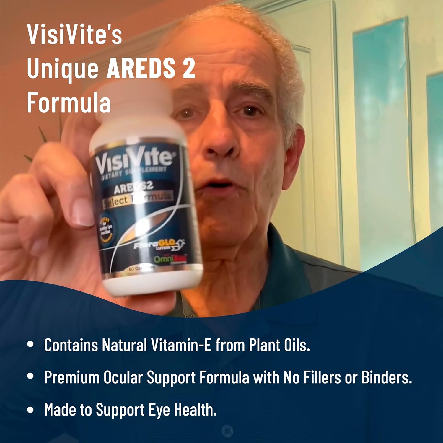VisiVite AREDS 2 Select Eye Vitamins with Zeaxanthin and Lutein - Premium Macular Health Formula - Eye Supplements for Macular Support - 60 Capsules (Pack of 3)