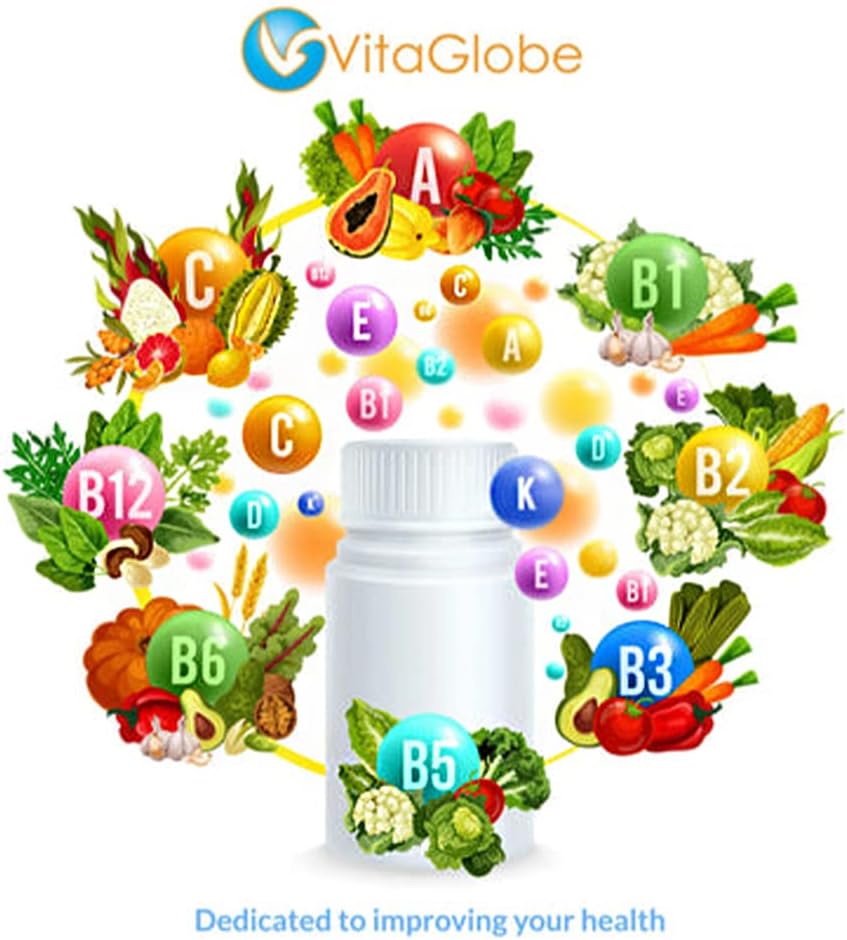 VITA GLOBE Prenatal Vitamin Gummy - 60 Count Women's Multivitamin for Growth, Brain Development, Vitamin A, D, E, B6, Folate, Biotin