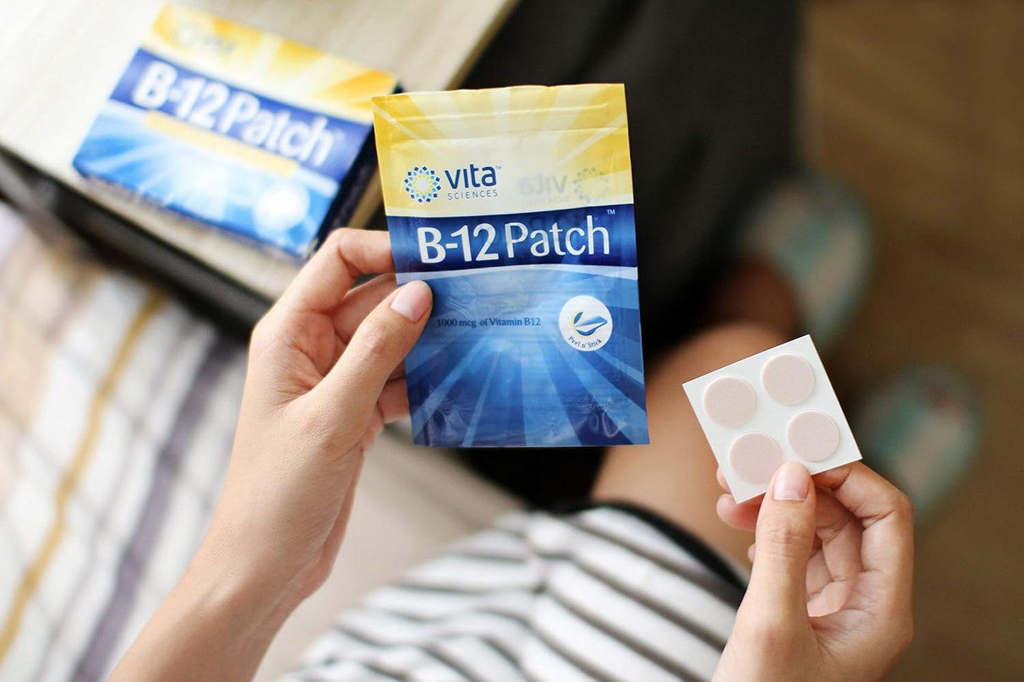 Vita Sciences Vitamin B12 Patch - Extra Strength Formula for Energy, Focus, Memory & Metabolism - 1 Month Supply for Men and Women