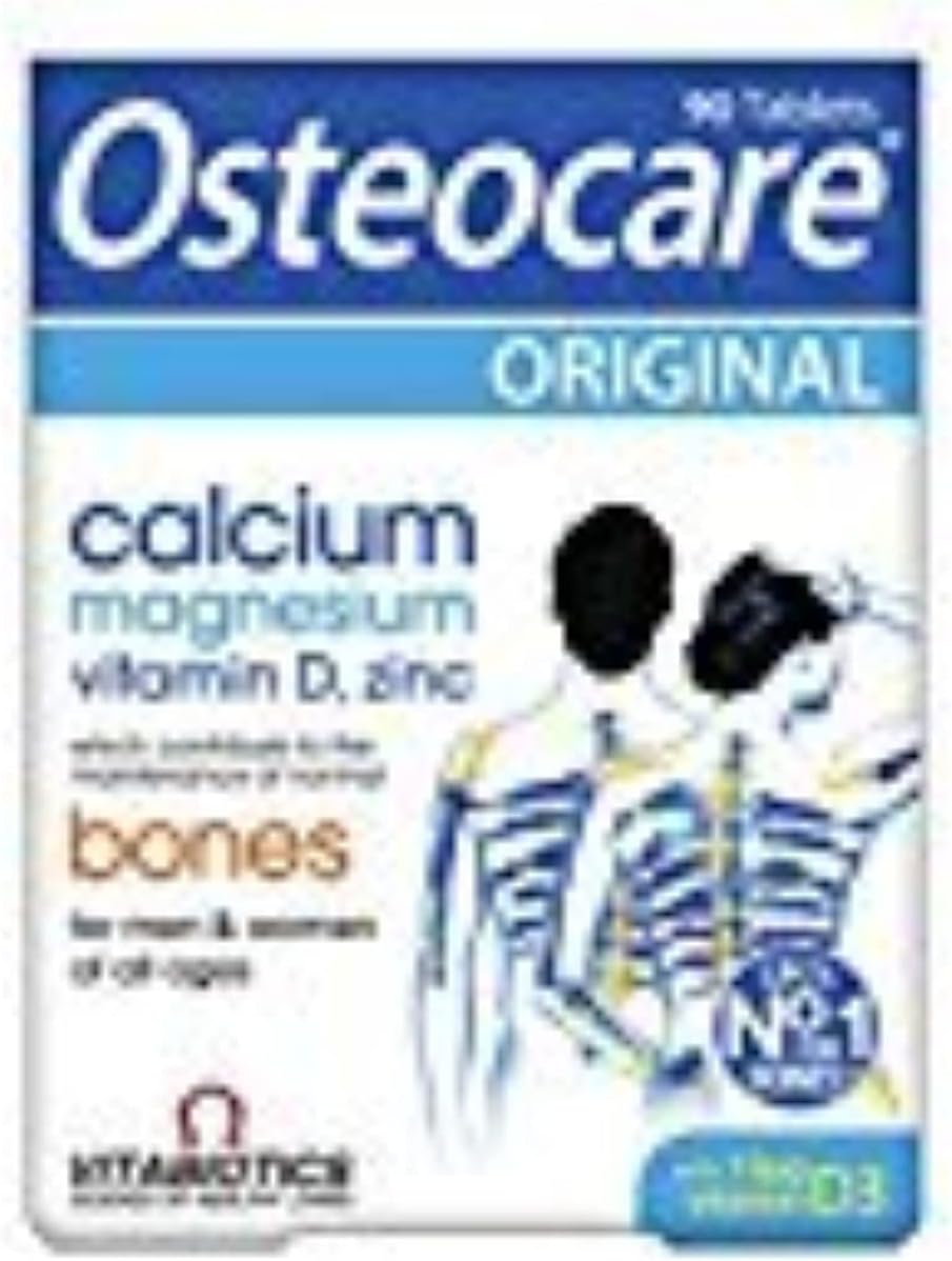 Vitabiotics Osteocare Calcium 800mg with Vitamin D3, Magnesium, and Zinc - Bone Health and Immunity Multivitamin Supplement - 90 Tablets for Men and Women