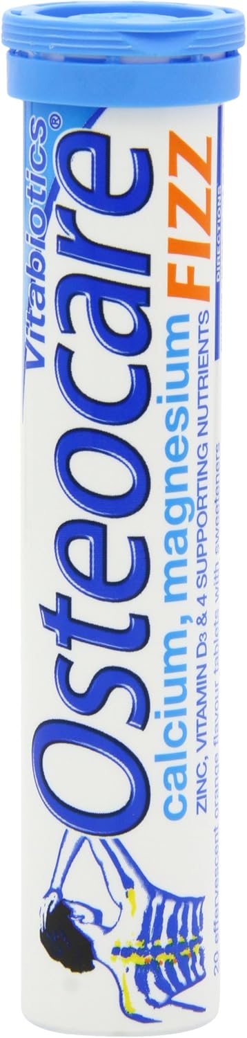 Vitabiotics Osteocare Fizz: Effervescent Bone Health & Immunity Supplement - Calcium, Magnesium, Zinc - 20 Tablets