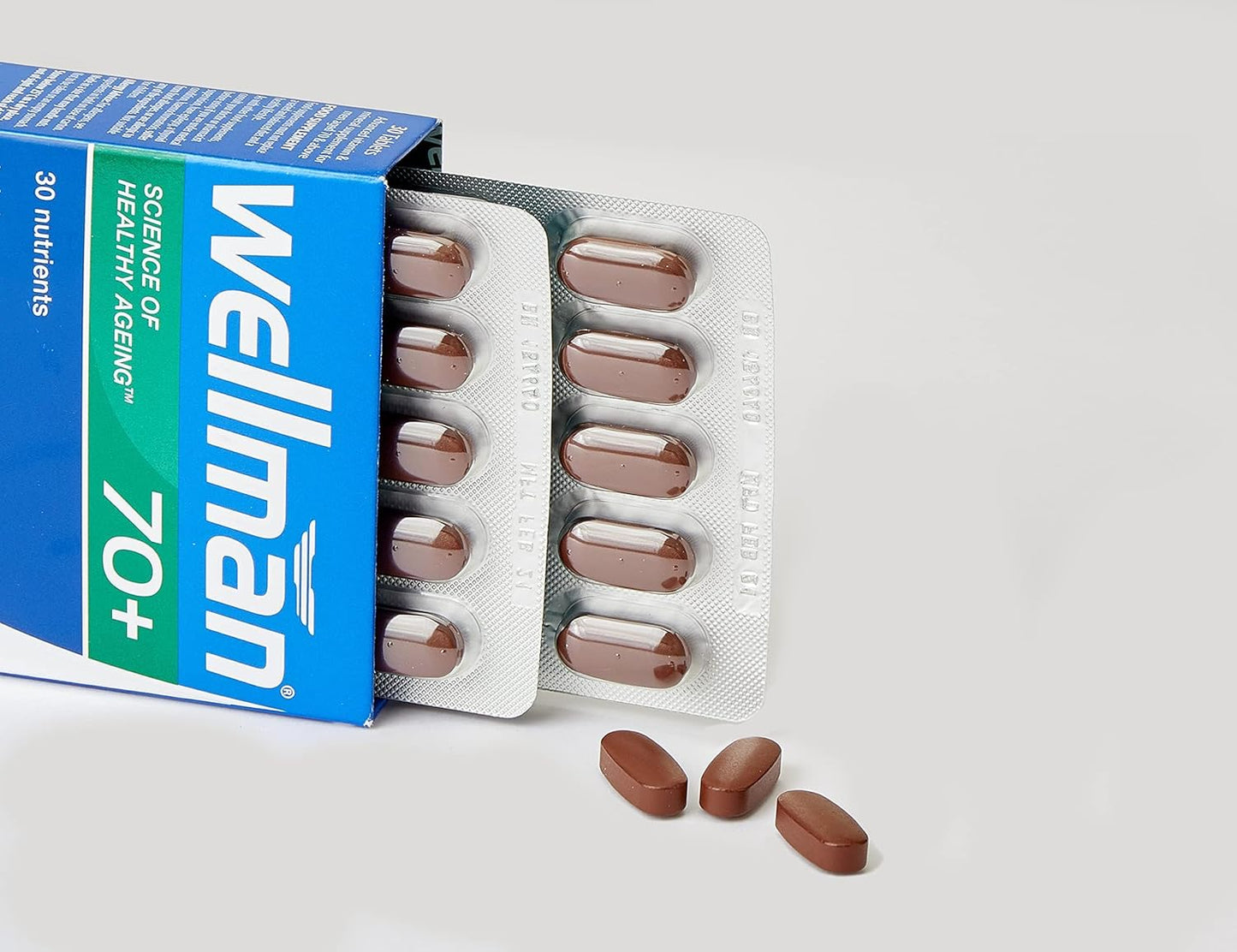 Vitabiotics Wellman 70+ Tablets, 30 Count - Includes Vitamins and Minerals for Men Over 70