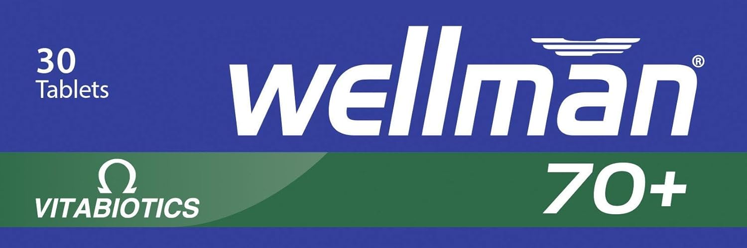 Vitabiotics Wellman 70+ Tablets, 30 Count - Includes Vitamins and Minerals for Men Over 70
