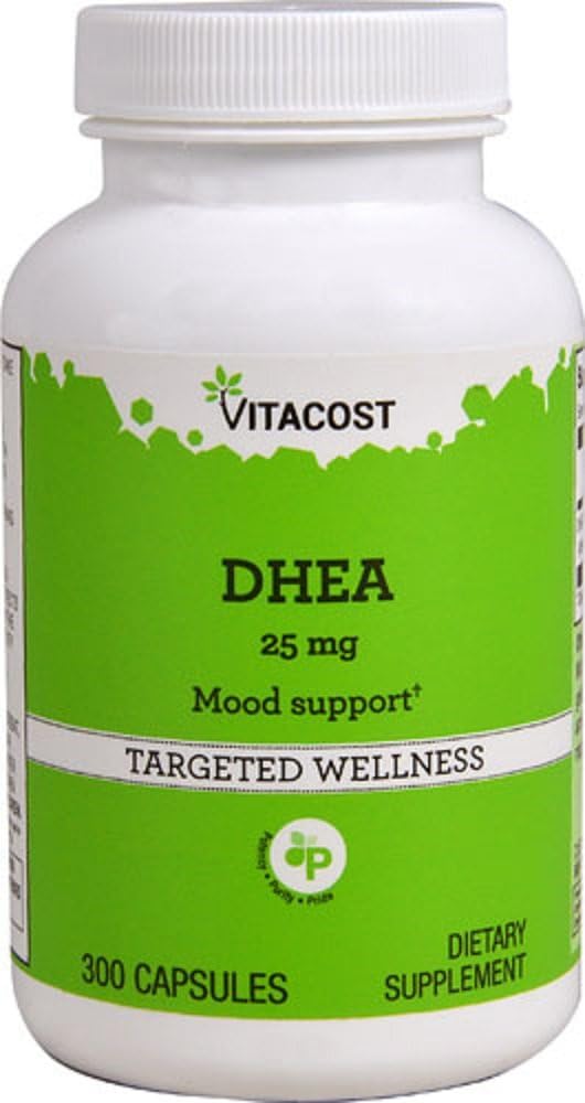 Vitacost Brand 25 mg DHEA Time-Released Supplement - 300 Capsules