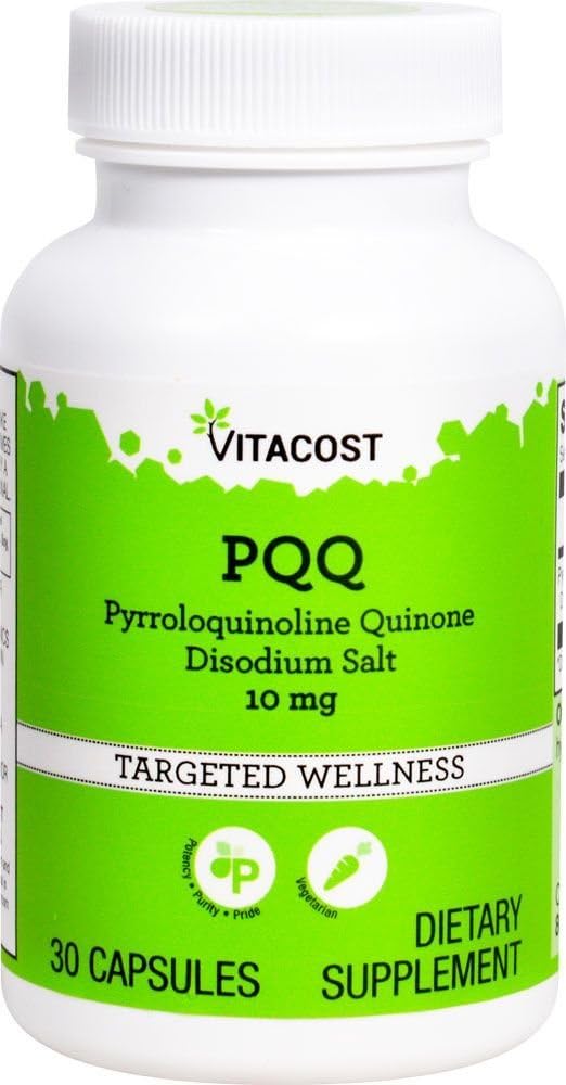 Vitacost PQQ Pyrroloquinoline Quinone Capsules - 10mg - 30 Vegetarian Capsules