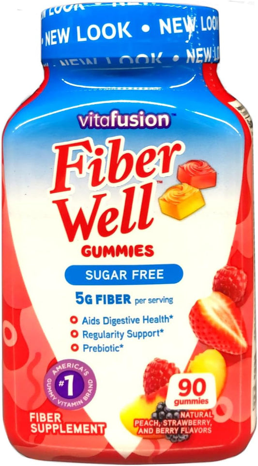 Vitafusion Fibre Well Gummies - 90 Count Fiber Supplement Chewables