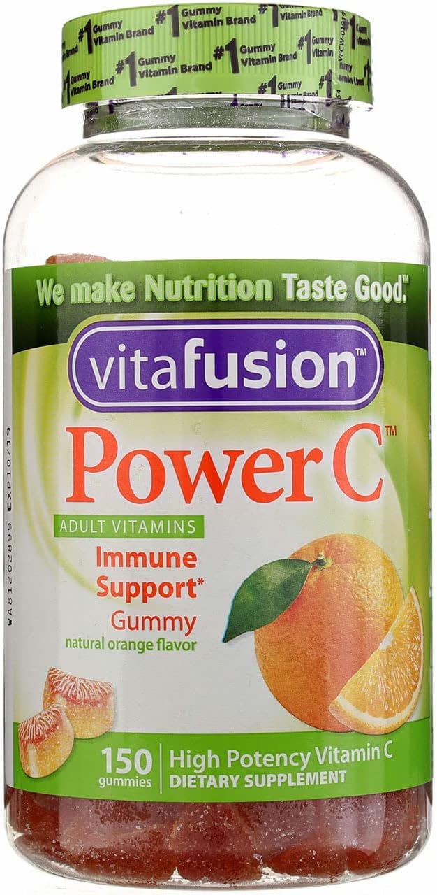 VitaFusion Power C Gummy Vitamins for Adults - Absolutely Orange, 900 ct (6 Pack)