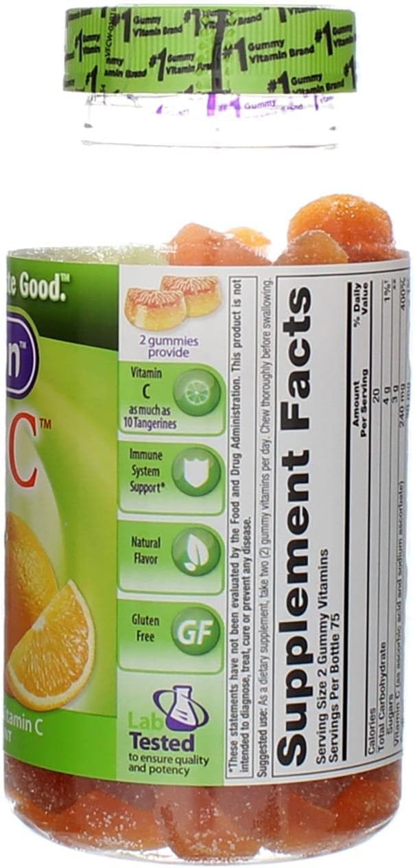VitaFusion Power C Gummy Vitamins for Adults - Absolutely Orange, 900 ct (6 Pack)