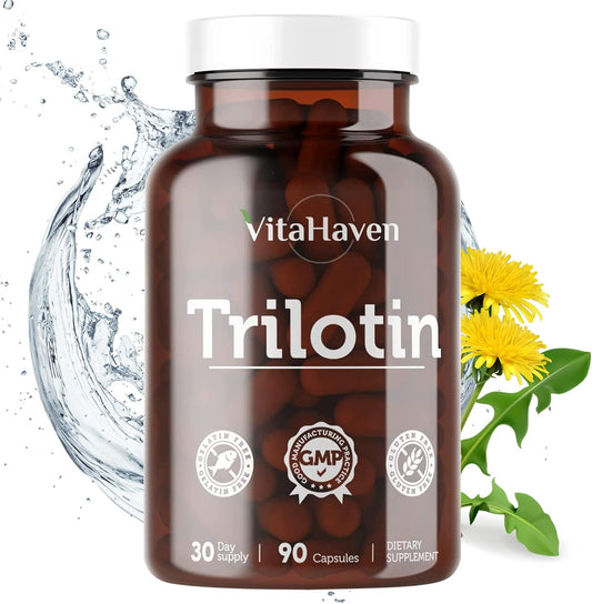 VitaHaven Trilotin: Natural Edema Relief for Swollen Feet and Ankles - Reduce Water Retention with Dandelion Root and Parsley Leaf Formula for Women and Men