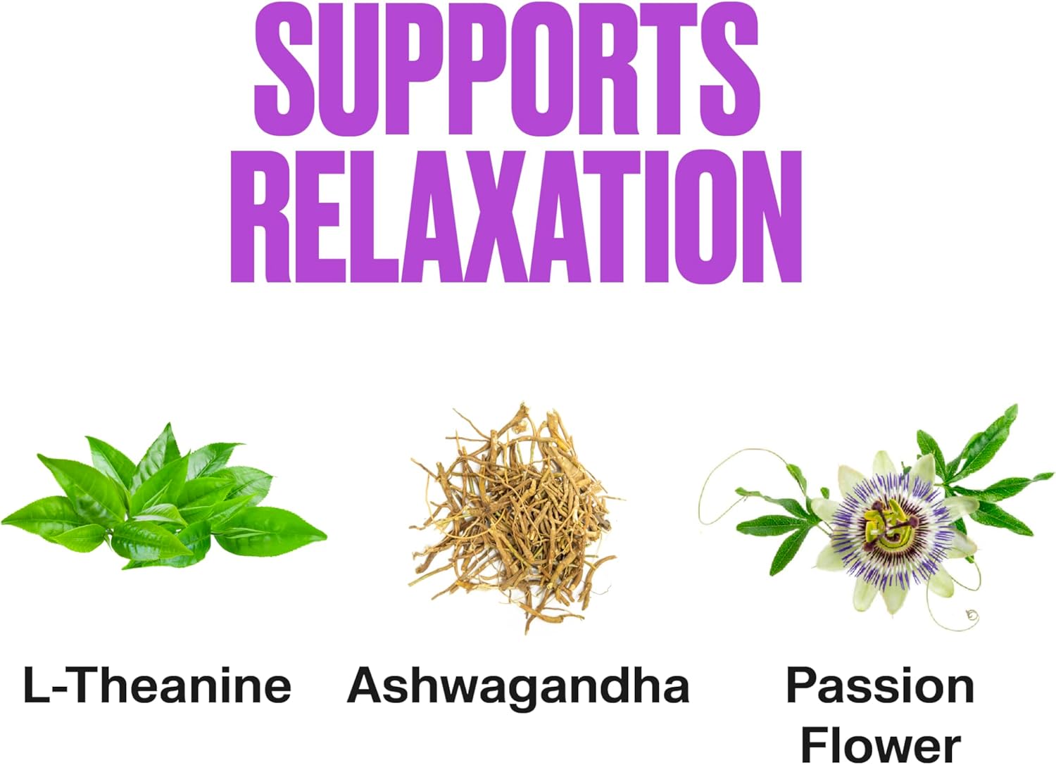 VitaHustle Stress Relief Gummies with 300mg KSM 66 Ashwagandha & L-Theanine - Vegan Mood Gummies for Balance, Focus - 50 Count