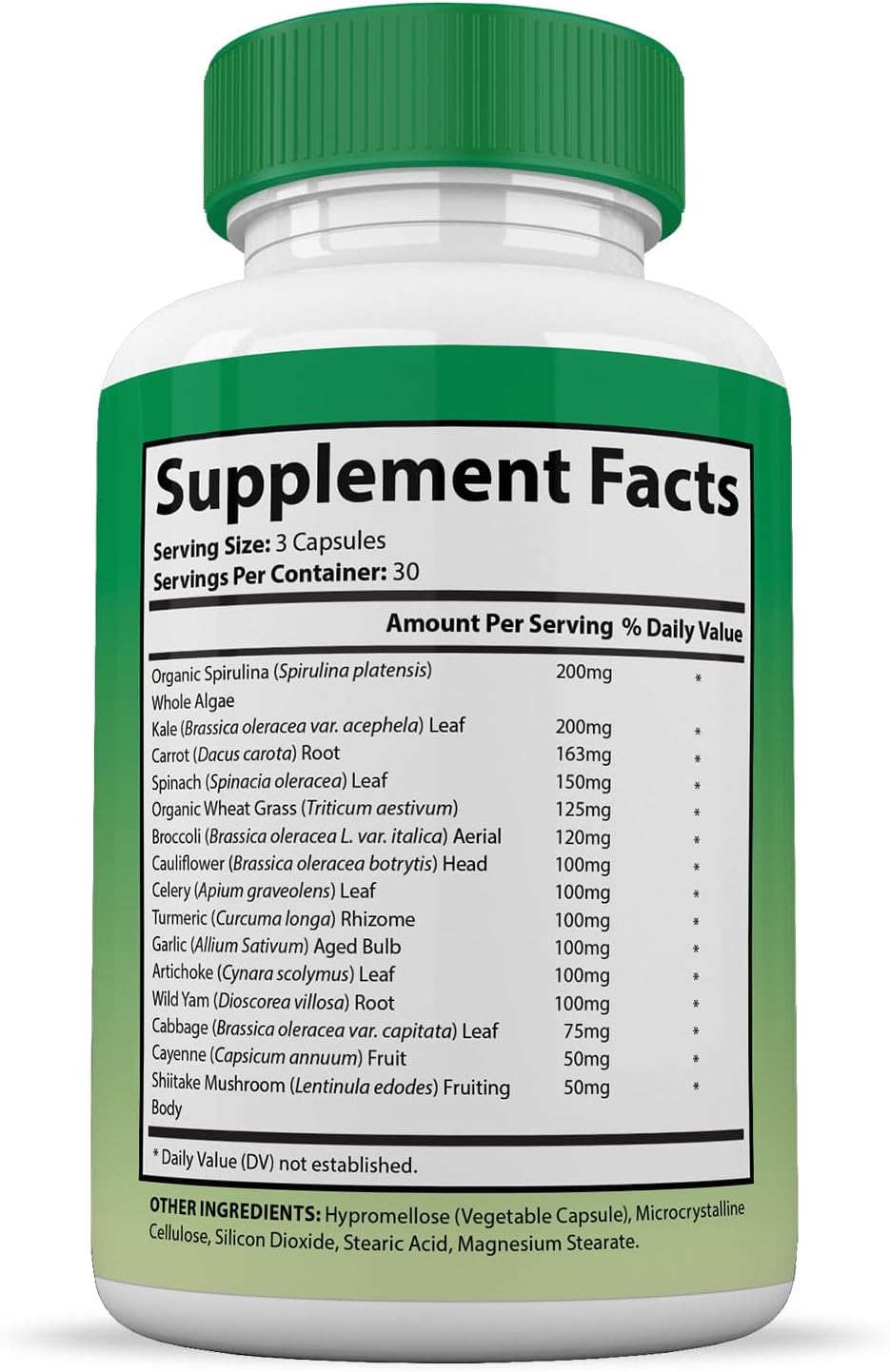 Vital Fruits & Veggies Supplement - Red & Green Superfoods - 2 Bottles of 180 Vegan Capsules - Non GMO
