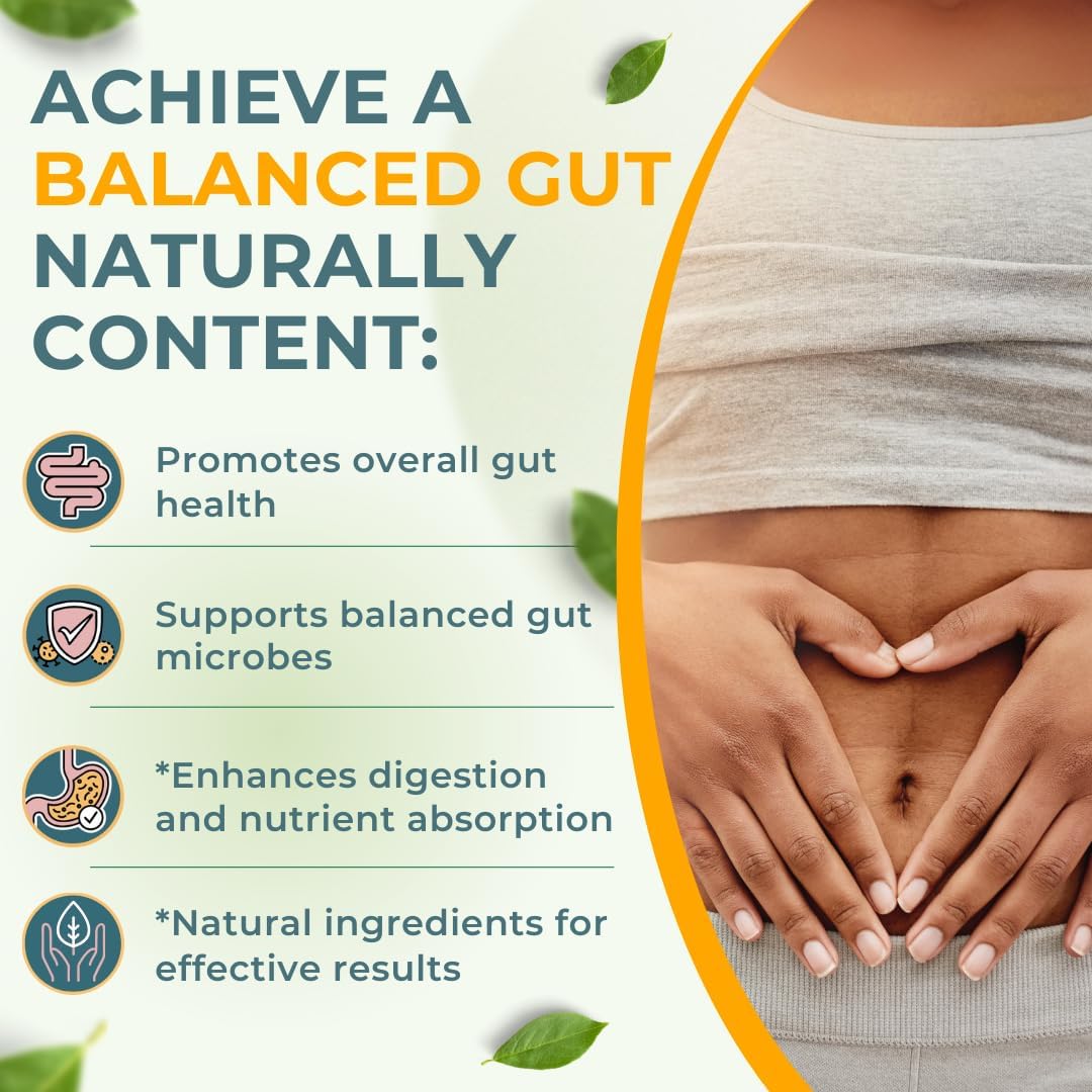 Vital Nutritive Gut Health Formula with ACV, Prebiotics, Probiotics & Digestive Enzymes for Immunity & Digestion