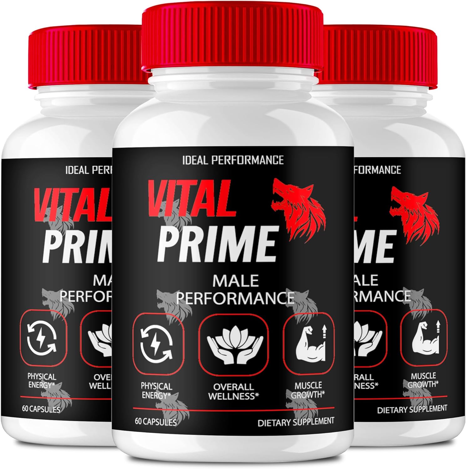 Vital Prime Maximum Strength Capsules - All Natural Formula (3 Pack)