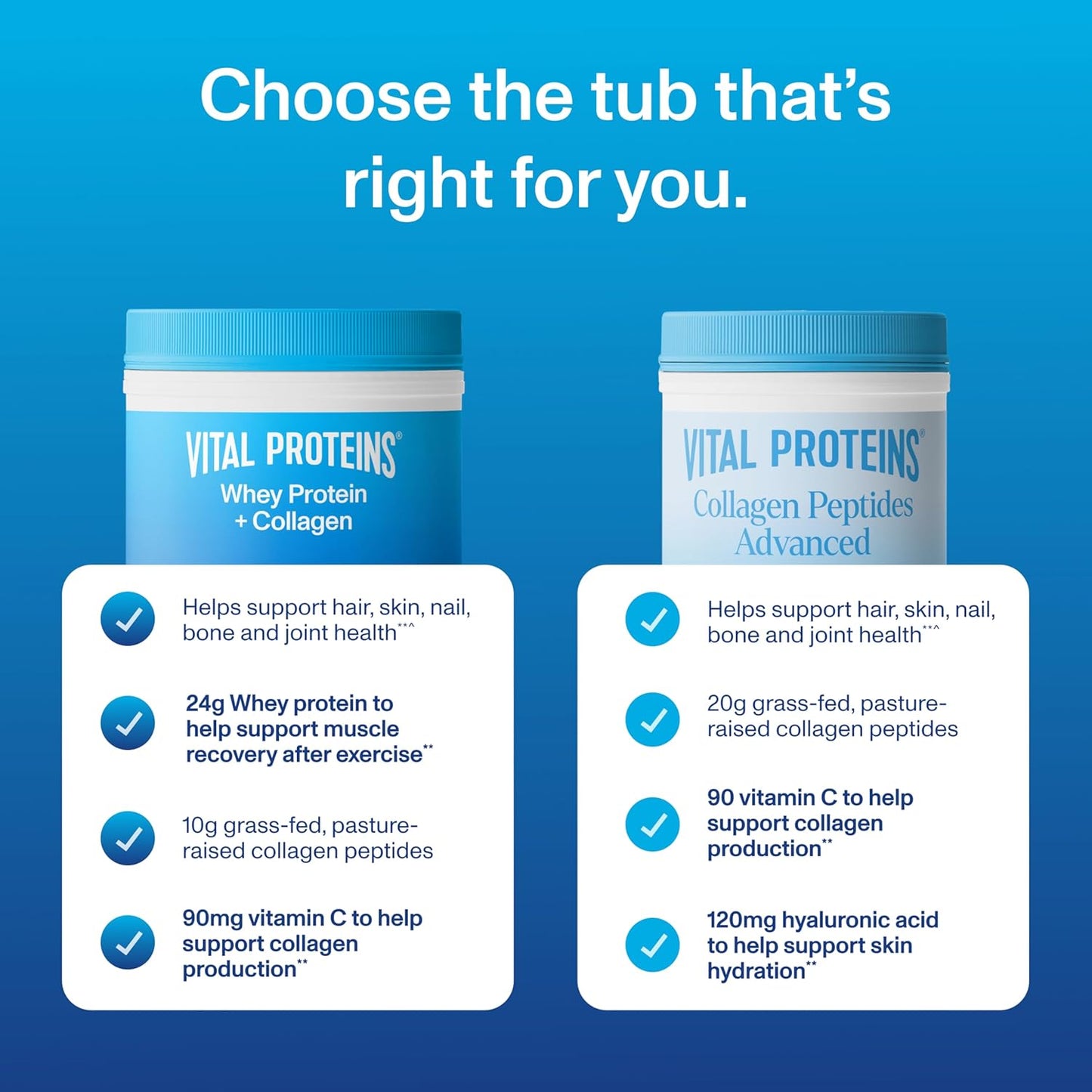 Vital Proteins Chocolate Whey Protein Powder with Collagen Peptides, 24g Protein for Recovery & Joint Health, Vitamin C, 16 Servings