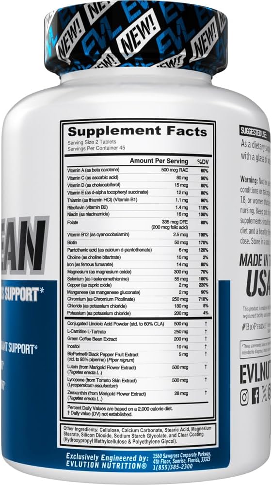 VitaLean Vitamins for Slimming Formula & Daily Nutrient Support - Antioxidants for Immune Health - 45 Servings