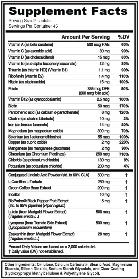 VitaLean Vitamins for Slimming Formula & Daily Nutrient Support - Antioxidants for Immune Health - 45 Servings