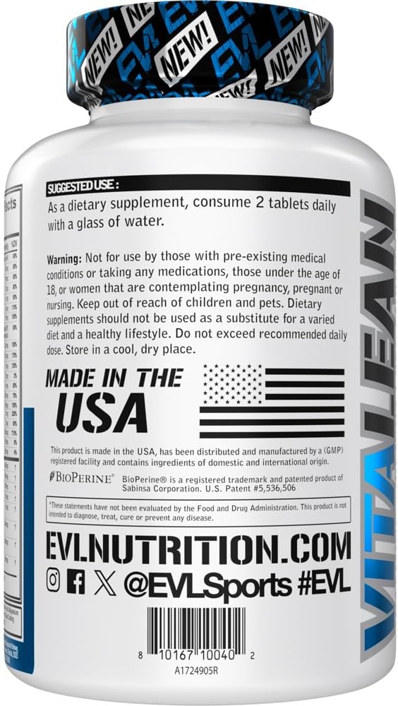 VitaLean Vitamins for Slimming Formula & Daily Nutrient Support - Antioxidants for Immune Health - 45 Servings