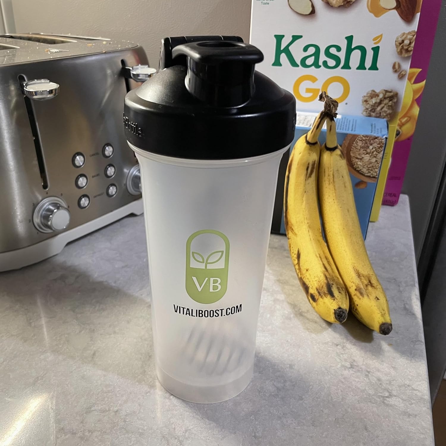 Vitaliboost Protein Shaker Bottle for Smooth Mixing and Easy Portability