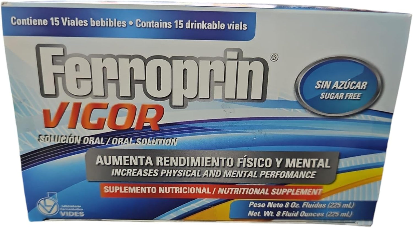Vitality Boost Tonic - Ferroprin Vigor - 15 Drinkable Vials