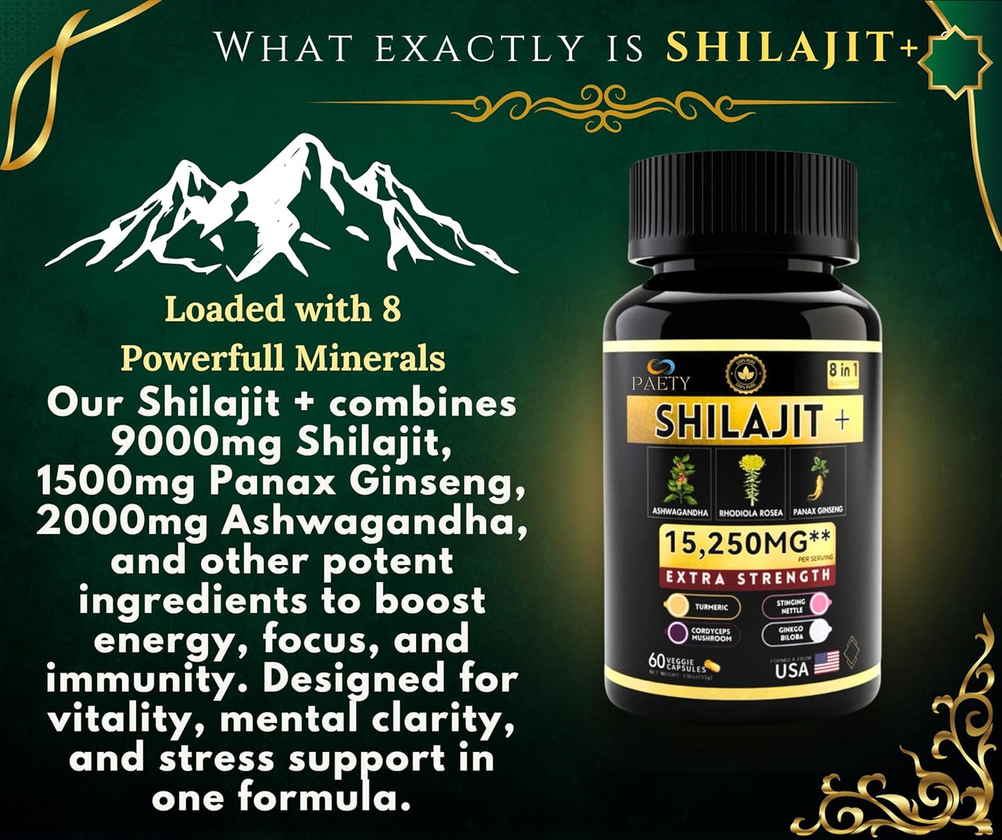 Vitality Bundle: Himalayan Shilajit & Adaptogenic Herbs for Immunity & Energy Boost