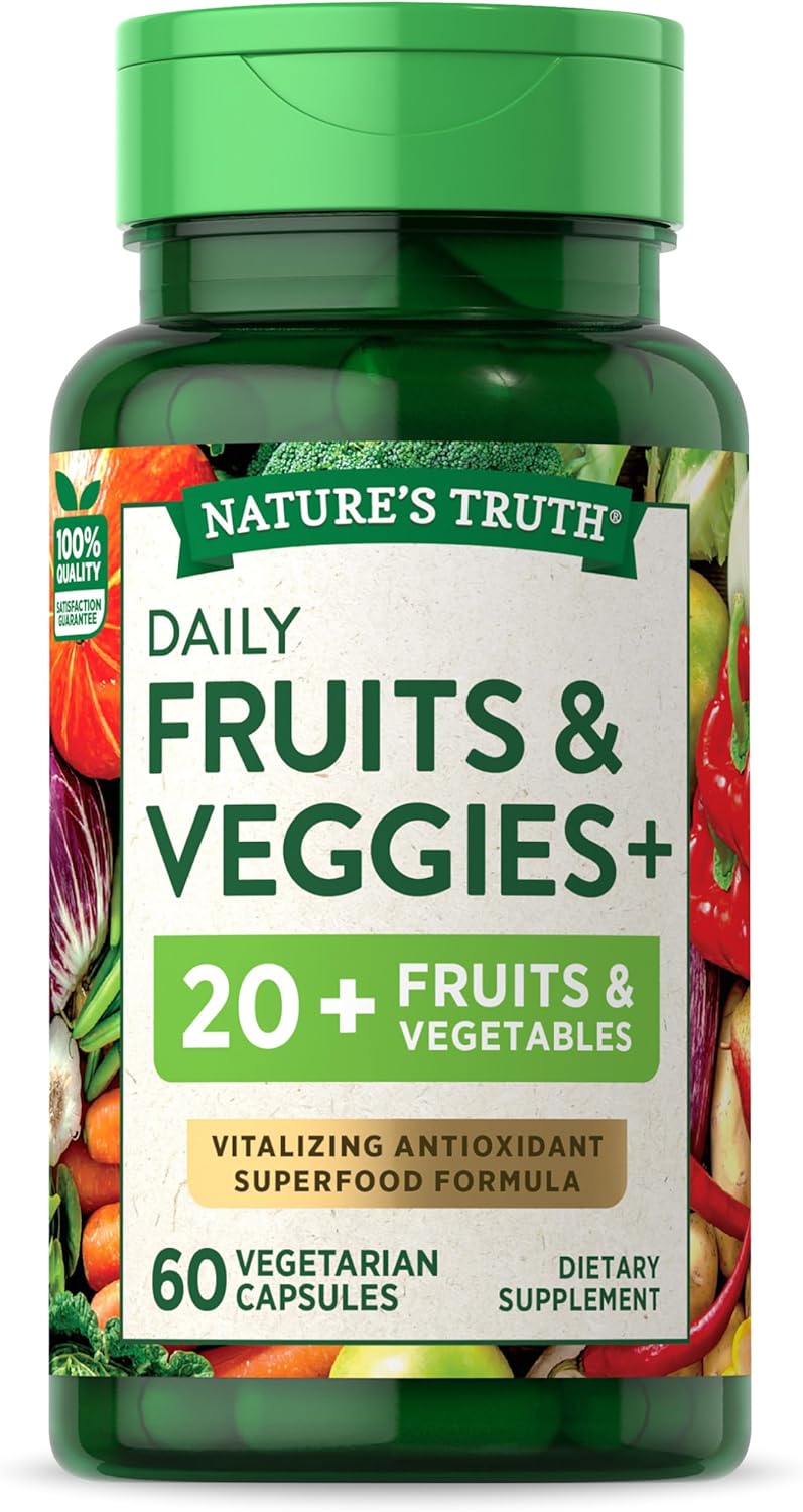 Vitalizing Antioxidant Superfood Formula | 60 Vegetarian Capsules | Non-GMO & Gluten Free