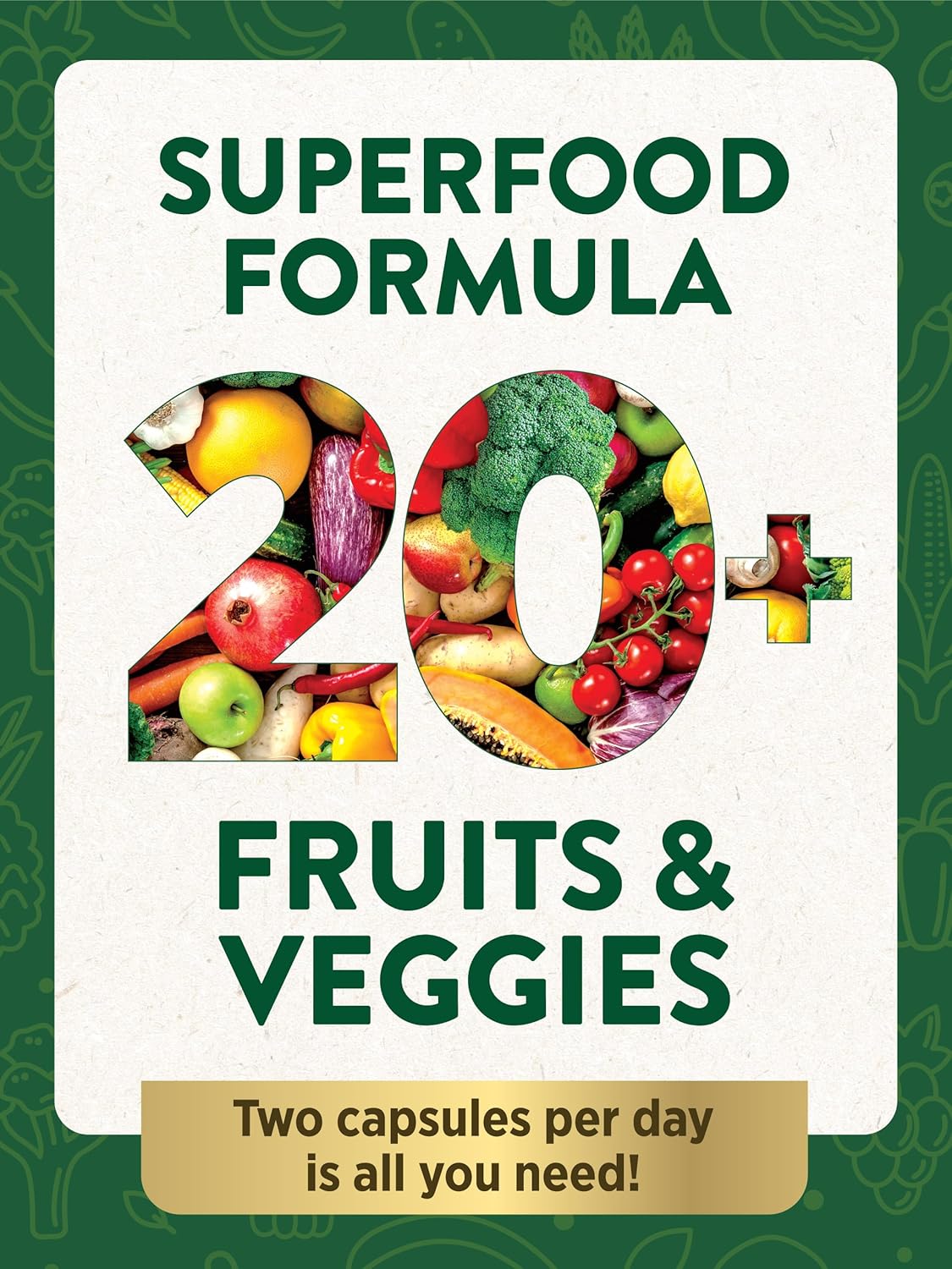 Vitalizing Antioxidant Superfood Formula | 60 Vegetarian Capsules | Non-GMO & Gluten Free