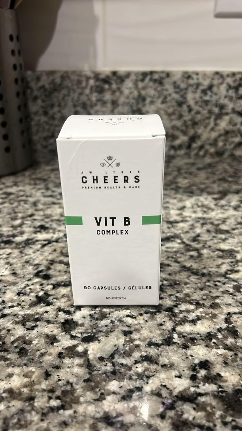 Vitamin B Complex Supplement - 60 Capsules | 415mg of B1, B2, B3 & B6 | Vegan Formula for Adults