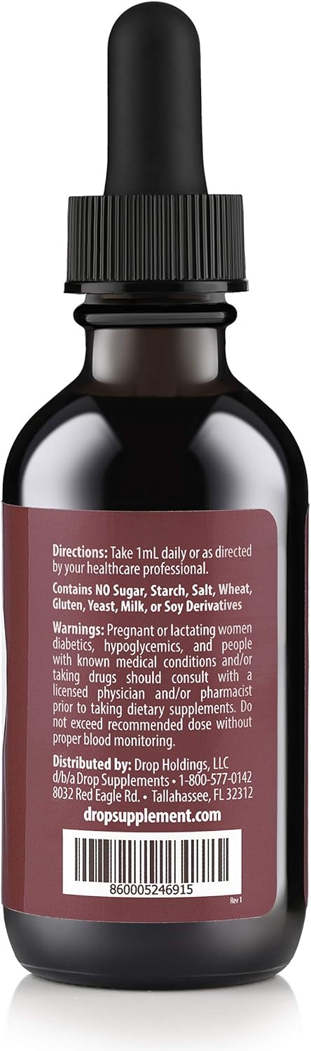 Vitamin B12 Liquid Drops 2500 mcg for Energy & Nervous System Health - Non-GMO, Gluten-Free, Vegan-Friendly