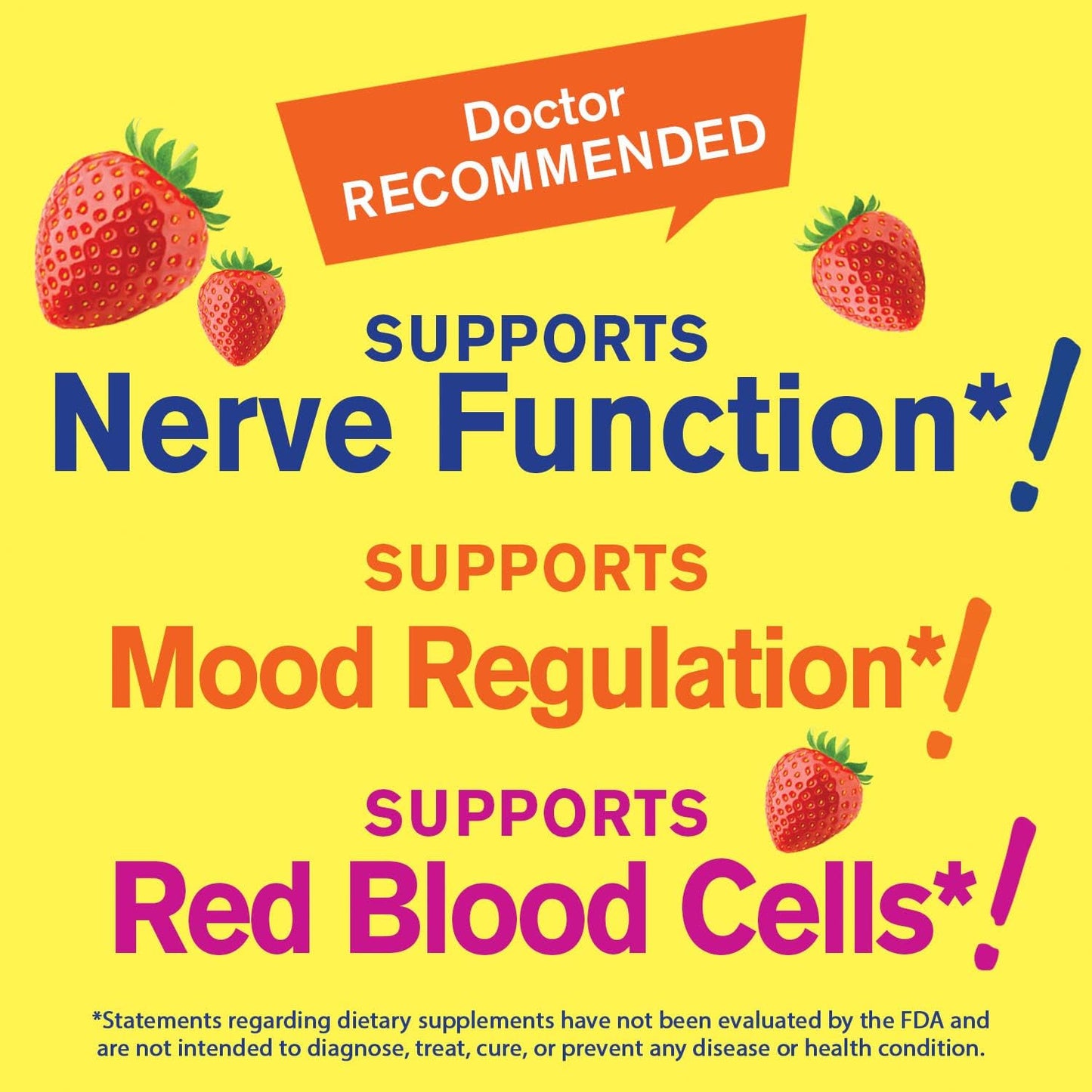 Vitamin B6 + Glucose Gummies Bundle - High Potency, Great Tasting Supplement, Gluten & GMO Free