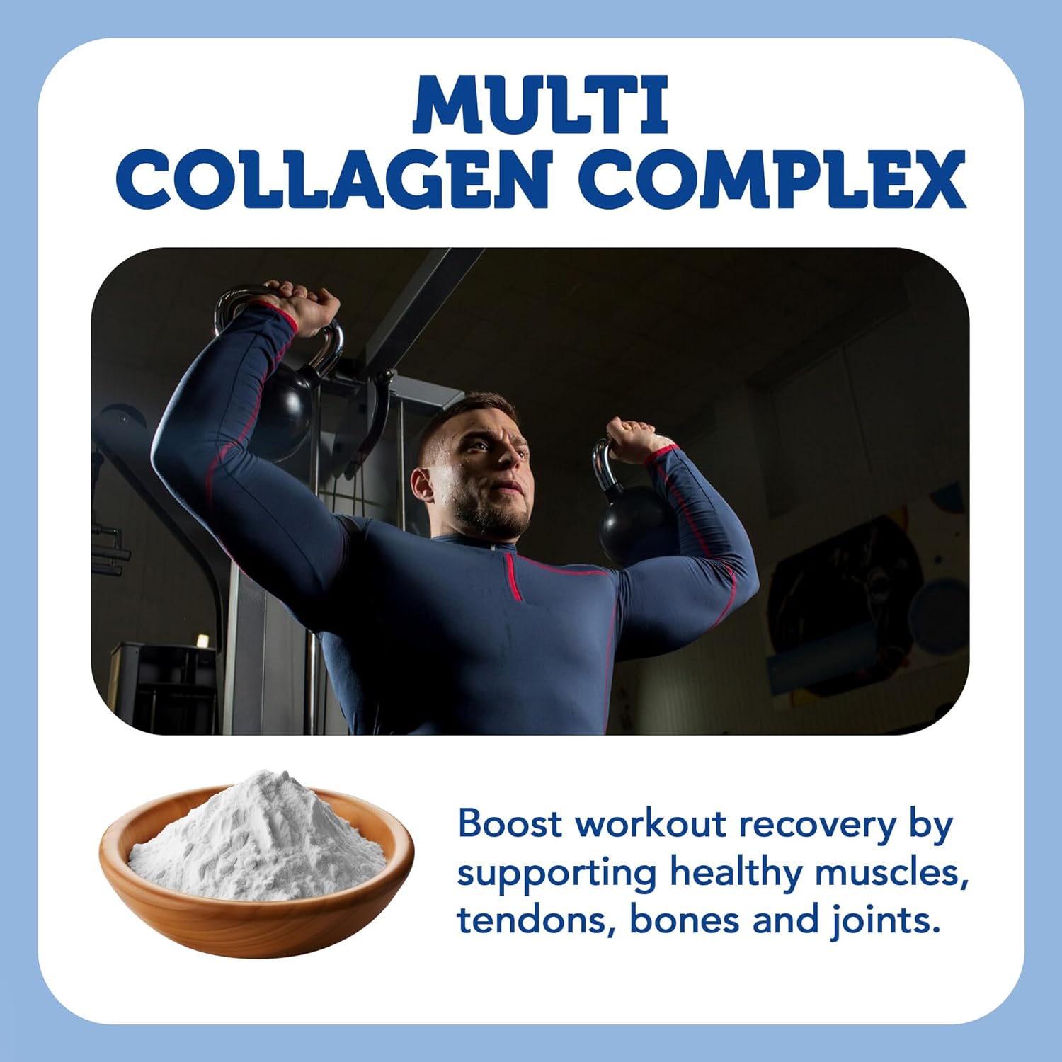Vitamin Bounty Multi Collagen Complex - Supports Skin, Bone, Muscle Strength - Hydration, Elasticity, Healthy Joints - Natural Ingredients - 5 Types