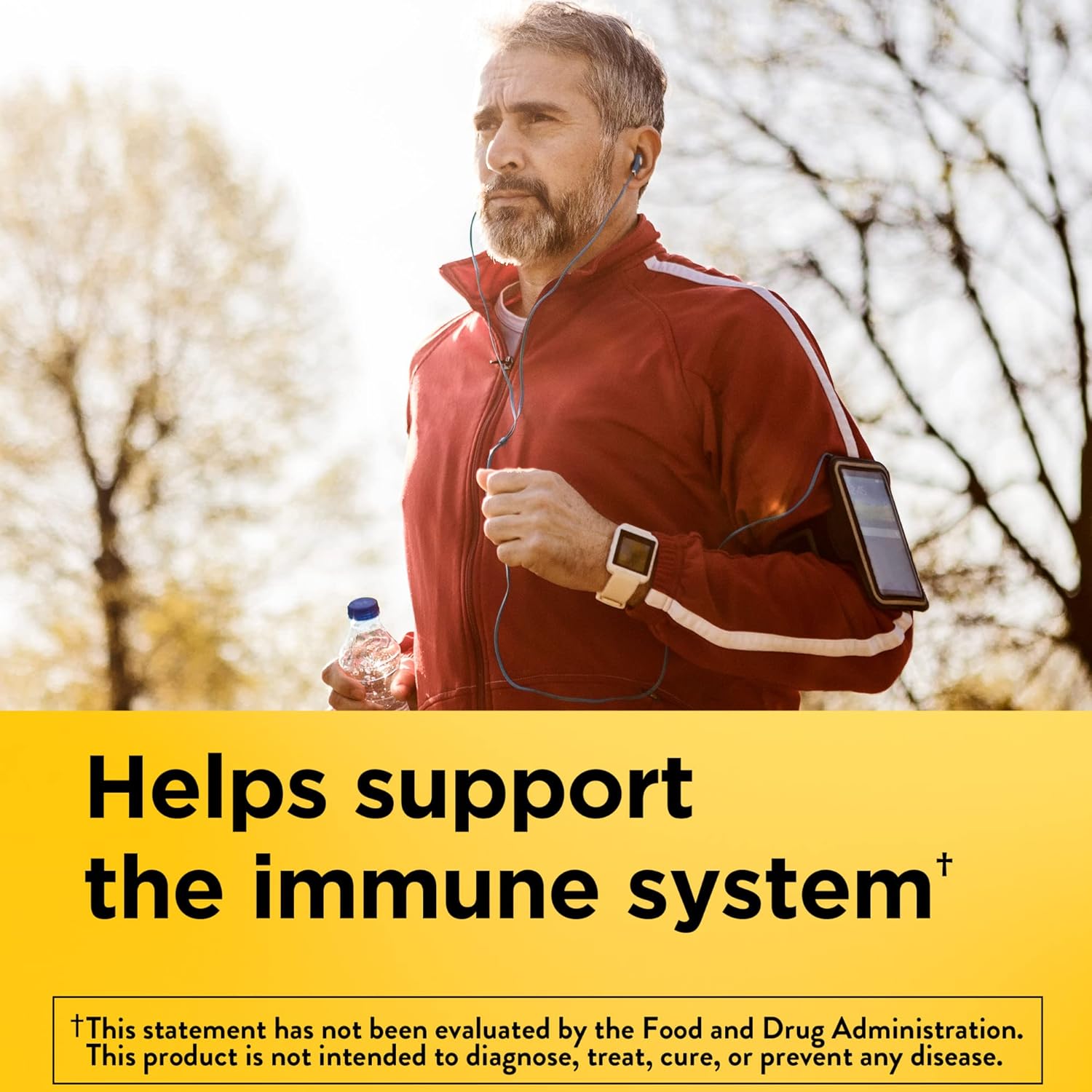 Vitamin C & B Complex Dietary Supplement for Immune System Support - 100 Caplets