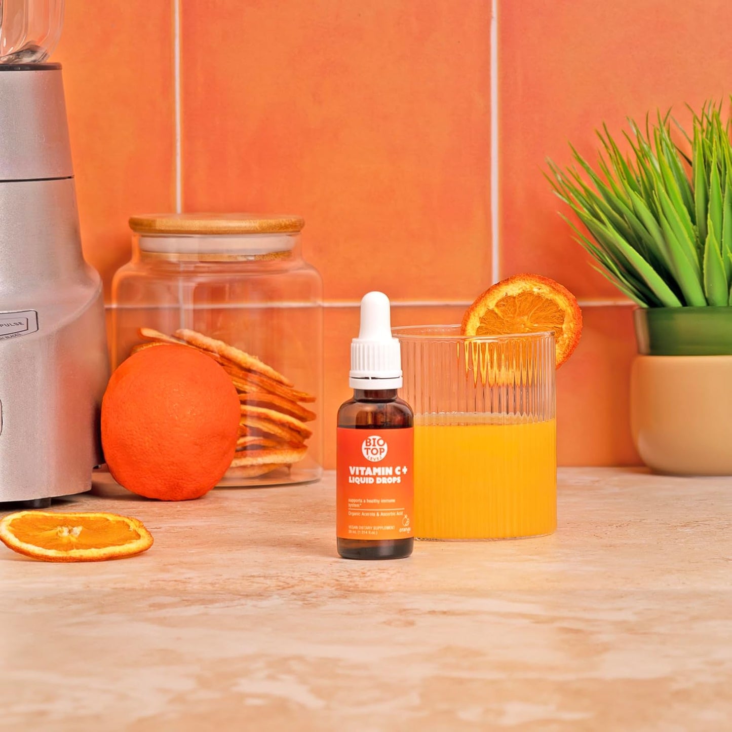 Vitamin C Liquid Drops for Immune Support and Overall Health - BIOTOPLEVEL