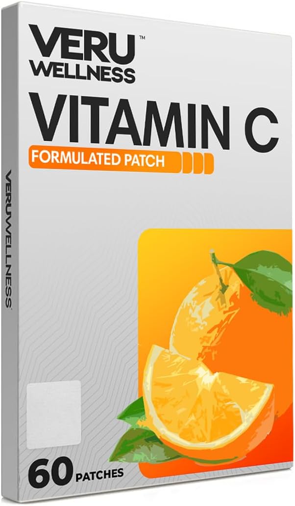 Vitamin C Plus Daily Patch - 8-10 Hour Time Release Topical Patch (60 Day Supply) by Veru Wellness