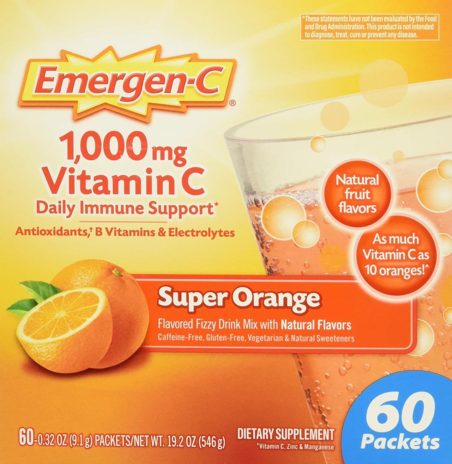 Vitamin C Supplement Powder for Immune Support - Emergen-C 130213