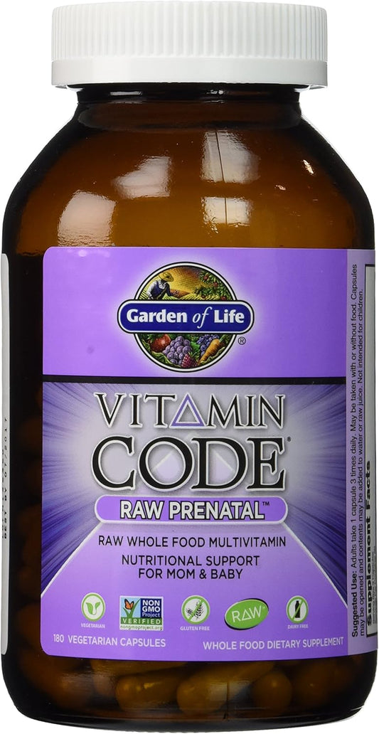 Vitamin Code Raw Prenatal 180 Veggie Capsules by Garden Of Life