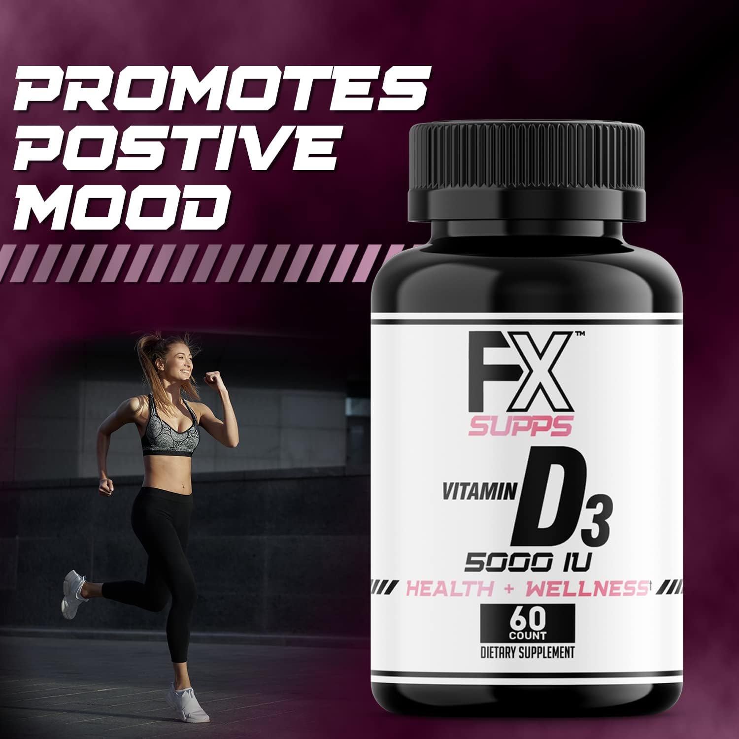 Vitamin D3 5000 IU Softgels (60 Count) for Bone, Heart Health & Immune System - Men & Women's Dietary Supplement